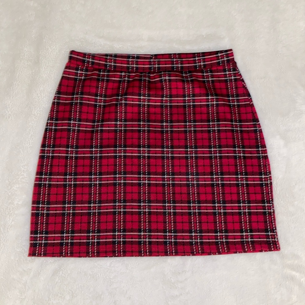 Forever 21 Red Plaid Skirt
